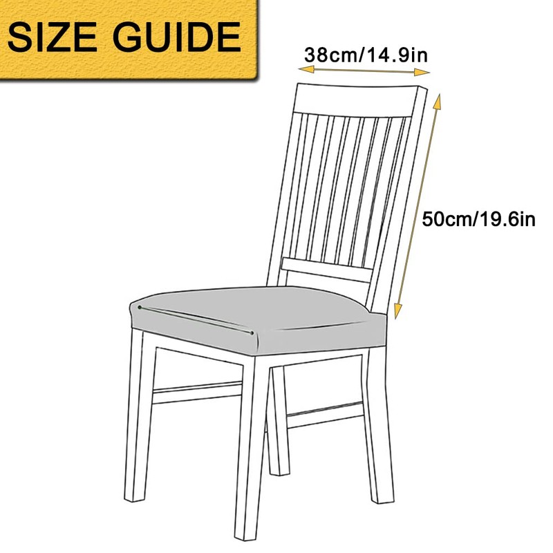 Bestenrose Chair Back Chair Covers, Set of 6, Stretch Chair