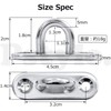 Pstyle PST-055 Padeye Plate Hook, Stainless Steel, 304 Metal Fittings,