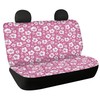 Jodoolang Pink Hibiscus Floral Auto Waterproof Back Seat Covers Protectors