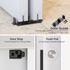 SMARTSTANDARD 72"/6FT Bypass Sliding Door Hardware Kit for Cabinet Closet,
