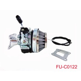 Performance Racing Carburetor Air Filter Throttle Cable Assembly for 2 Stroke 47cc 49cc Mini Dirt Pocket Bike Quad Chopper ATV Taotao Sunl Coolster
