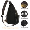 MOSISO Crossbody Sling Backpack, Portable Travel Hiking Daypack Chest Sling