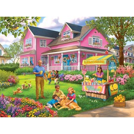 Roseart - Bigelow Illustrations - Lemonade On The Lawn - 500 Piece Jigsaw Puzzle for Adults