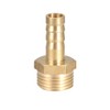 sourcing map Brass Hose Barb Fitting,Connector,8mm Barb x G3/8 Male