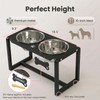 Flodomix Metal Elevated Dog Bowls, Raised Dog Bowls for Medium/Large