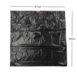 Uumitty Müllbeutel mit Kordelzug, 10 L, mit Griff, Schwarzer Müllbeutel, 102 Stück