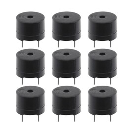 Micro Traders 50Pcs Electromagnetic Type Piezo Buzzer 16ohm AC 2KHz 3V 5V 9V 12V Passive Buzzer Mini Loudspeakers for Printer Photocopier Alarm Electronic Car, BI588W