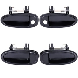 Exterior Outside Door Handle Front Rear Driver Passenger Side Fit for Toyota Avalon XL XLS 1995 1996 1997 1998 1999 Black - 4PCS