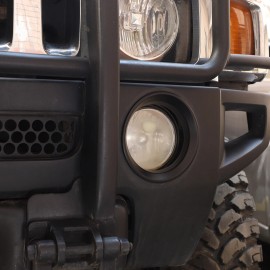car-king888 Car Front Fog Light Ring Bezel Decorate Lamp Cover Trim For Hummer H3 2005-2009