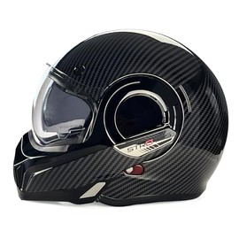 VPR F242 P/J Reverse Flip-Up Motorcycle Helmet - Double Visor Modular Jet Crash Helmet for Racing Sports Touring - Road Legal 22.06 Approved Motorbike Helmets for Men Women