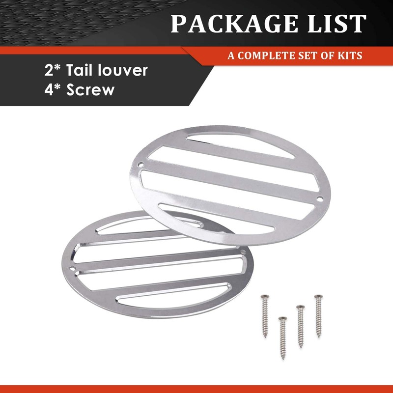 OLIMPOCICLI Corvette Tail Light Louver Cover Kit Fits: 1997-2004 Corvettes,