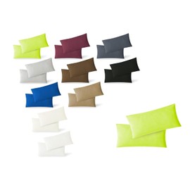 Exklusiv-heimtextil Jersey cushion cover, economy set of 2, with zippers, high quality, 40 x 80 cm