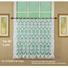 Today's Curtain Medallion Macramé Tier 36",White,35W x 36L