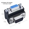 DTECH 90 Degree VGA Right Angle Adapter 15 Pin Male