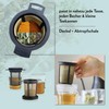 finum® 2 x Brewing Basket (M) Black Permanent Filter for