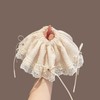 Jseng 2PCS Extra Large Lace Scrunchies for Hair, Korea Lace