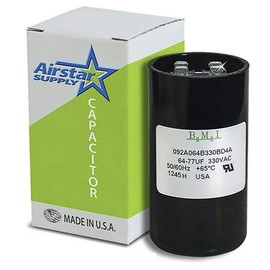 64-77 uF x 330 VAC - Pool Pump Motor Start Capacitor - BMI Replacement # 092A064B330BD4A - Made in The USA