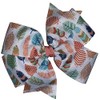 Feathers Pinwheel Hair Bow 4"