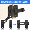 Lpraer 2 Pack 4 Inch Flip Latch Stainless Steel Gate