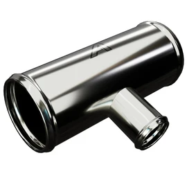 76mm (3 Inch) OD Aluminium T Piece 3 Way Hose Connector with 25mm (1 Inch) Outlet