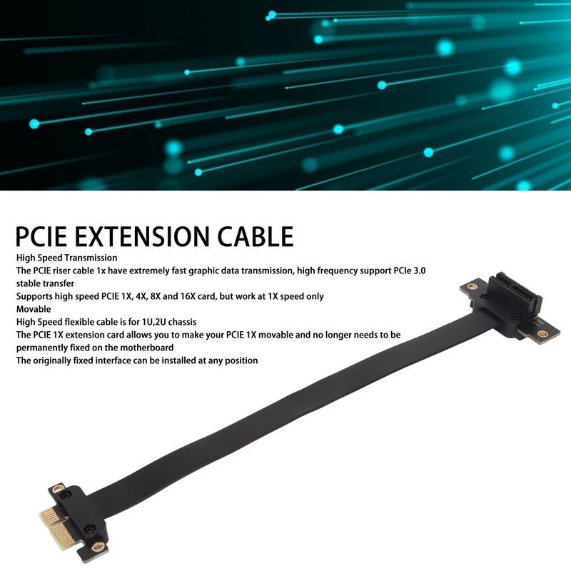 PCIE 3.0 1X Extension Cable 90 Degree Right Angle PCIE