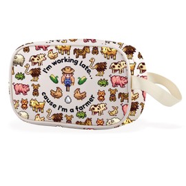 WCGXKO Valley Game Inspired Clear Makeup Bag Video Game Gift Farming Country Adventure Gaming Gift (A Farmer Cbag CA)