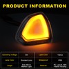 autboom Amber LED Side Mirror Turn Signal Lights Compatible with