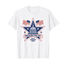Inauguration Day 2025 - Patriotic White House Flag USA Event T-Shirt
