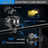 LEDUR Motorcycle Auxiliary Lights Kit White Amber Strobe LED Driving