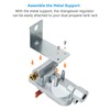 Skyflame 2-Stage Auto Changeover RV Propane Regulator, Dual Propane Tank