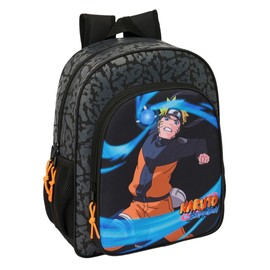 safta Naruto School Backpack for Kids, Adaptable to Prams, Ideal for School Age, Comfortable and Versatile, Quality and Durability, 32 x 12 x 38 cm, Black, M, Casual, black, M, Casual