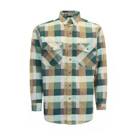 VATRENUS FR Shirts for Men Print Plaid 6.5oz Flame Resistant 100% Cotton Men's Pre-Washed Fire Retardant Work Shirt