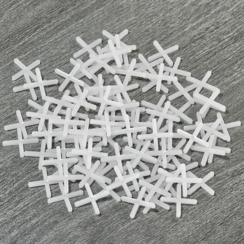 1000 PCS Plastic Cross Tile Spacers,2mm Flat Tile Leveling Spacers