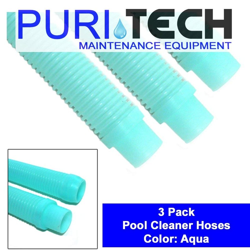 Puri Tech 3 Pack Universal Pool Cleaner Suction Hose 48