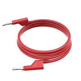 Cleqee 5 Pairs 4mm Dual End Banana Plugs Stackable Banana Plugs Test Leads Stackable Electrical Test Cable Wire for Multimeter 1000V 19A Cable Insulated 4mm Banana Plugs