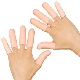 Set Protectores Para Dedo Silicona Resistente Elástico Dedal Funda Para Dedos Proteccion Golpes Cortadas Alivio Fuertes Dolores (10 Piezas)