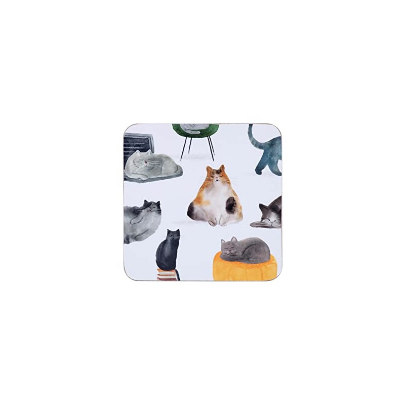 Maxwell & Williams GI0324 Feline Friends Coasters Set of 4