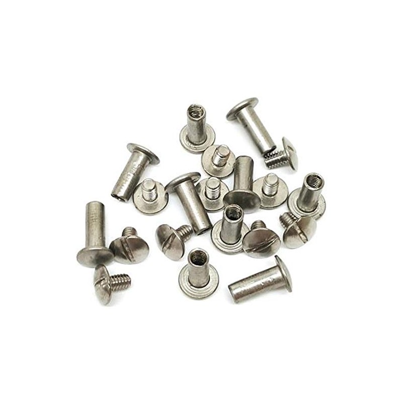 3/8" Stainless Steel Chicago Screws 10 Pack