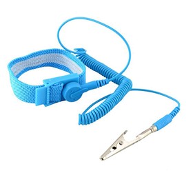 Hailege Set of 5 Anti-Static Wrist Strap ESD, Clip Discharge Ground to Prevent Static Shock