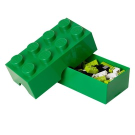 Room Copenhagen 40231734 Lunchbox Brotdose, 8 Noppen, Dark Green, 20 x 10 cm