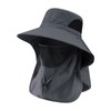 Wide Brim Sun Hat with Neck Flap for Outdoor Travel