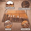 Darcis Tool Roll in Brown - Made of Genuine Cowhide