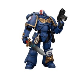 JOYTOY Warhammer 40,000 1/18 Action Figure UltramarinesHeroes of The Chapter Primaris Lieutenant Erastus Collection Model Birthday Gifts 15 Age+