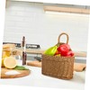 Zerodeko Hanging Garlic Storage Basket Woven Kitchen Organizer for Eggs