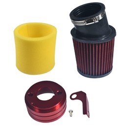Upgraded 62mm Air Filter adapter Kit for Predator 212cc 6.5 Hp for Baja MB165 & MB200 (for Heat, for Mini Baja, for Warrior) for doodle bug BK200 BT200X RT200 Engine Mini Bike Go Kart