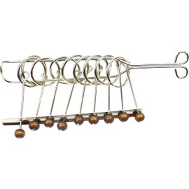 MAGIKON Traditional Brain Teaser, Classical Metal Chinese 9 Linked Rings Puzzle,Comes with Instruction