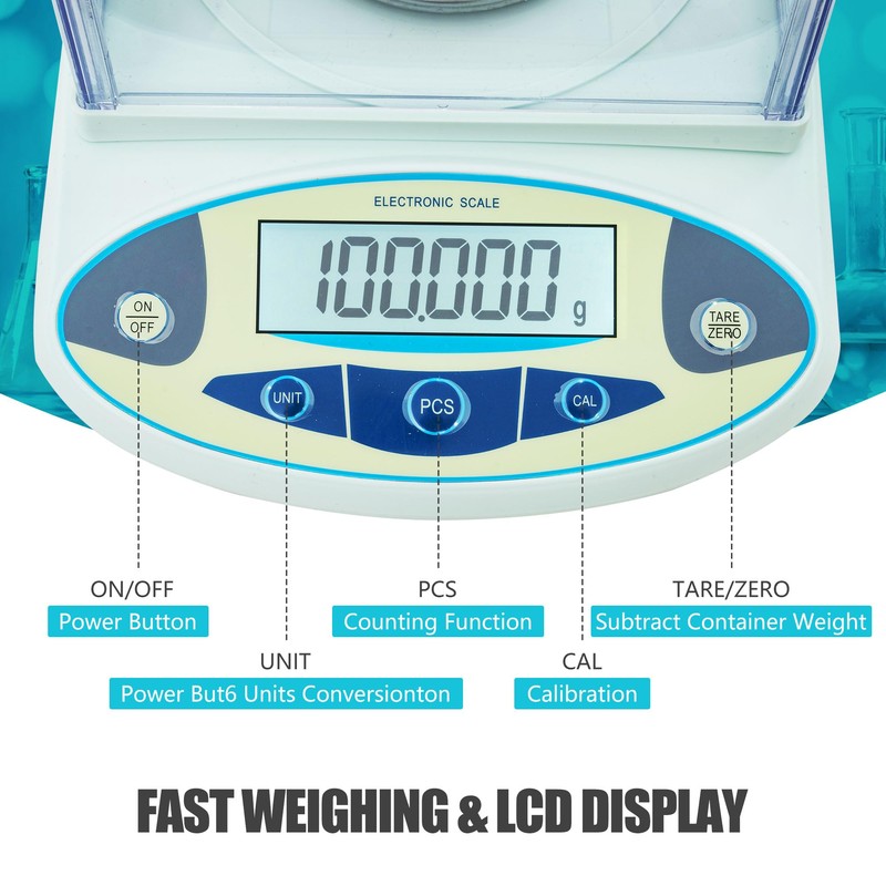 Lab Scale 100g x 0.001g Accuracy - High Precision Laboratory