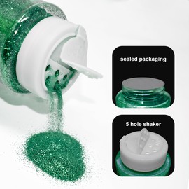 Craft and Party, Emerald Green Glitter 1 Pound Bottled Craft Glitter for Craft and Decoration (Emerald Green)