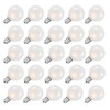 SUNSGNE G40 Globe Replacement Bulbs with Frosted White, 1.5 Inch