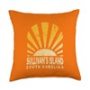 Sullivan's Island SC Sunny Sullivan's Island South Carolina Throw Pillow